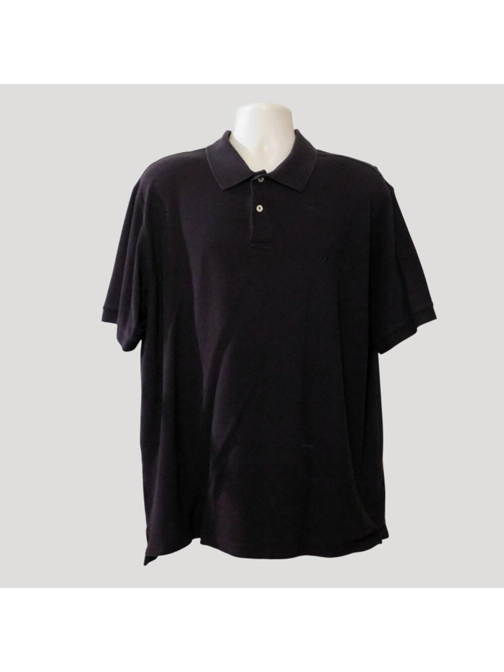 Nautica True Deck Polo Shirt Mens XL Dark Brown Short Sleeve 100% Cotton